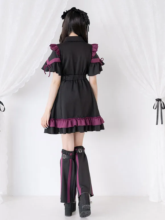 Jirai Kei Dress 4 Colors Polyester Short Sleeves Dress Sweet Lolita Dress