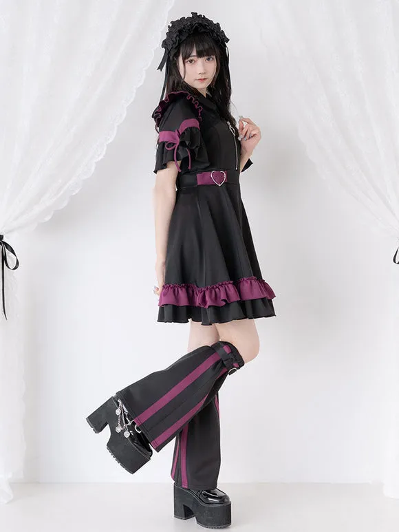 Jirai Kei Dress 4 Colors Polyester Short Sleeves Dress Sweet Lolita Dress