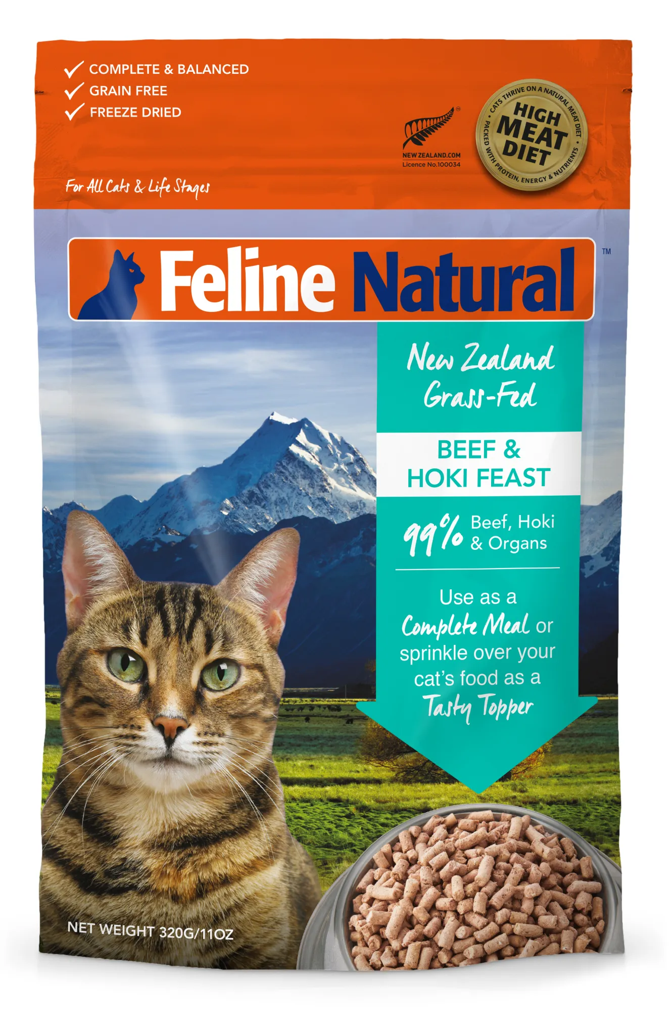 K9 Natural Feline Beef & Hoki Freeze Dried Cat Food