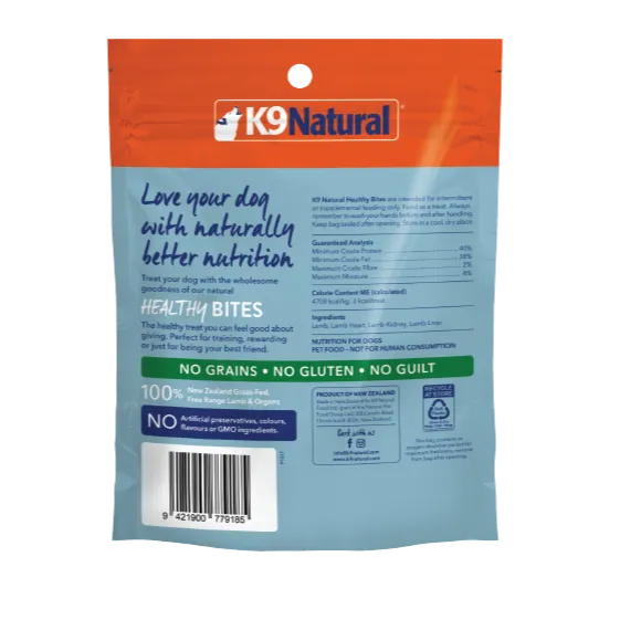 K9 Natural - Freeze Dried - Lamb and Organs - Healthy Bites - Treats 50g