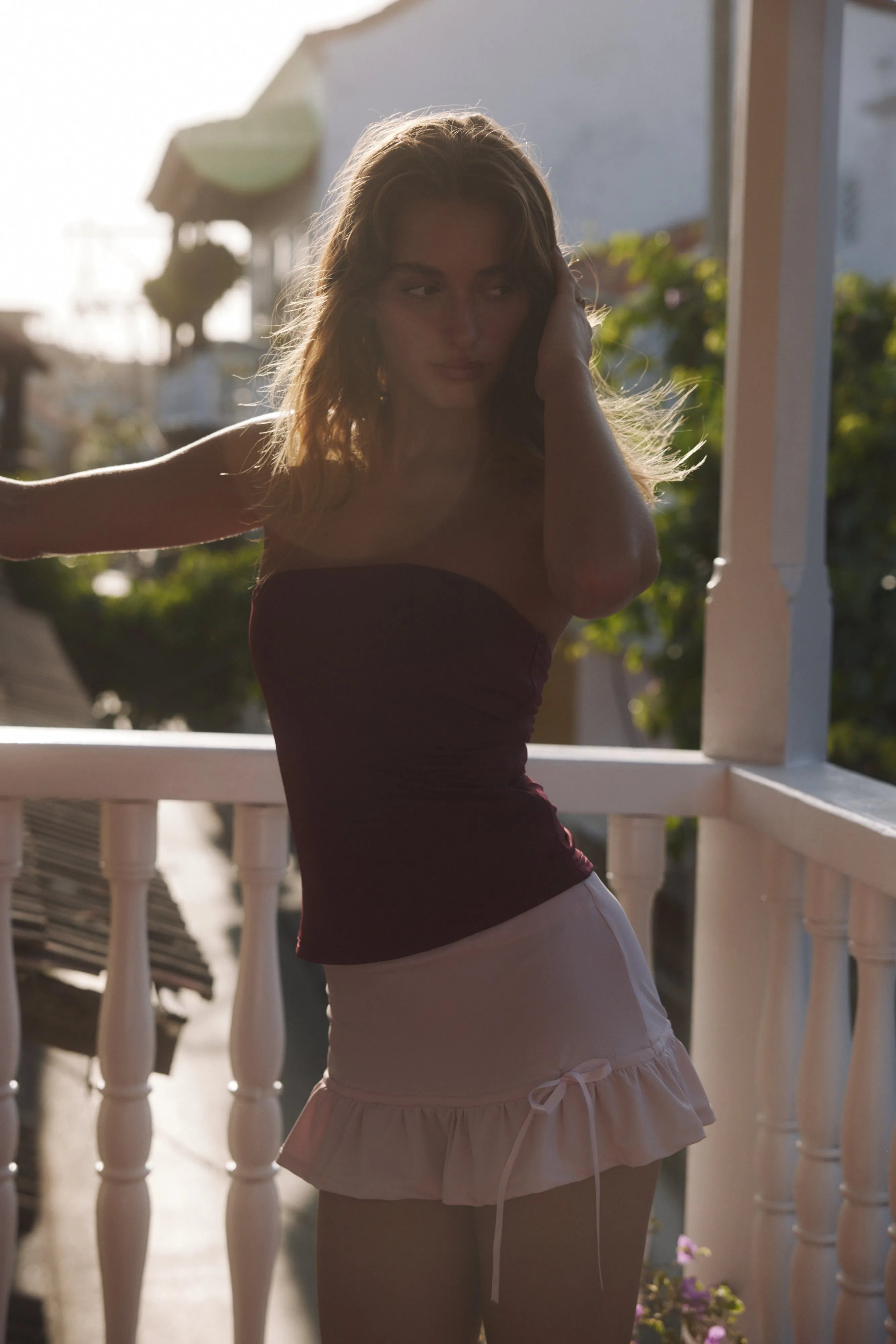 Kiana Mini Skirt in Roseate
