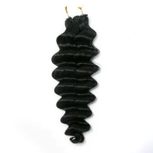 Knotless Pre-Separated Feather Crochet Hair Extension Loose Deep Wave Human Hair