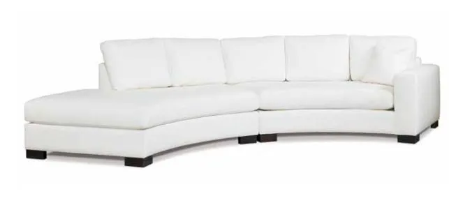 Kylie Curved Sectional, Wildwood Natural - Precedent