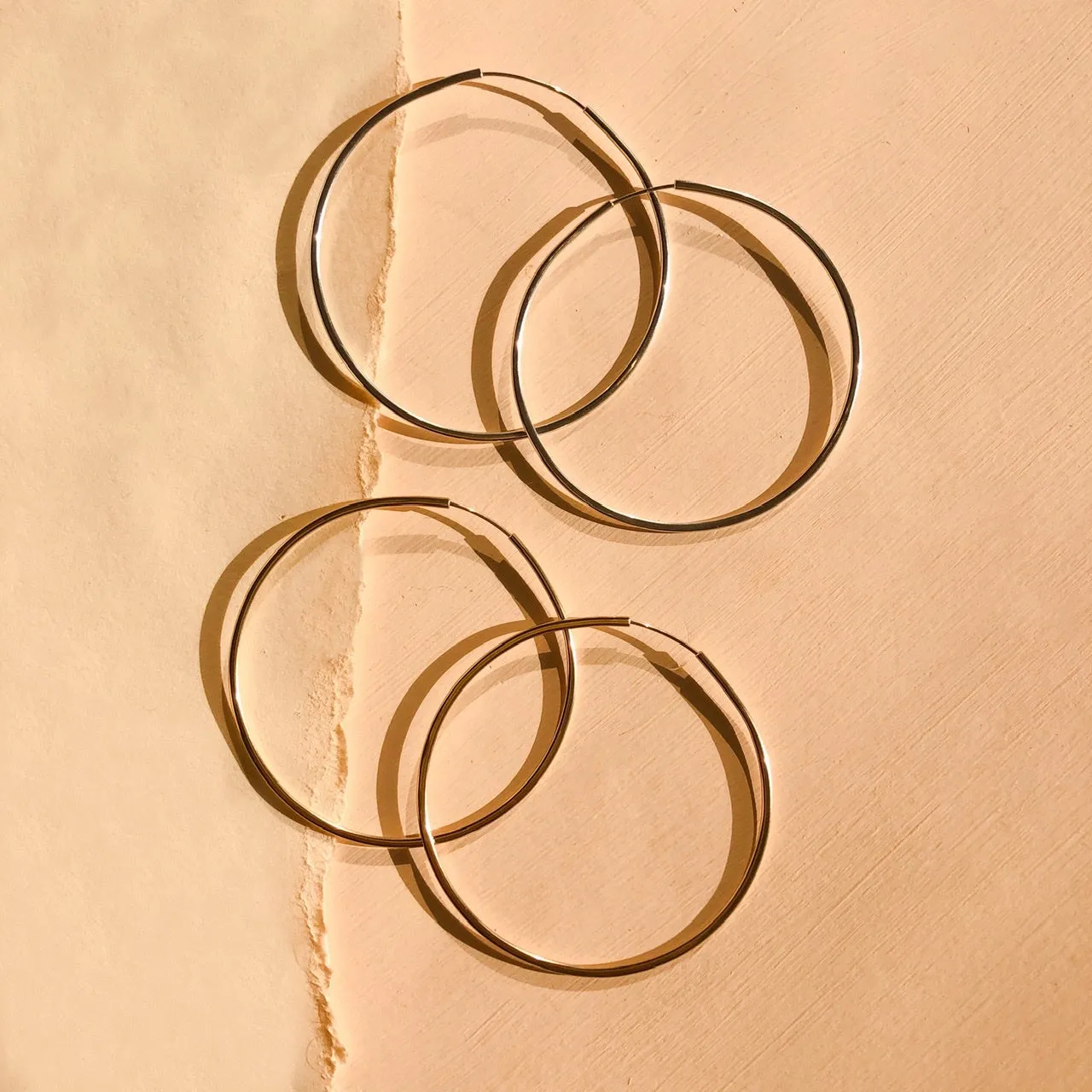 Large  Day Hoops~ Gold Filled or Sterling Silver