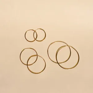 Large  Day Hoops~ Gold Filled or Sterling Silver