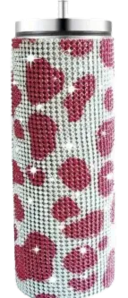 Limited Edition!  20 oz Rhinestone Tumbler with Straw