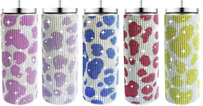 Limited Edition!  20 oz Rhinestone Tumbler with Straw