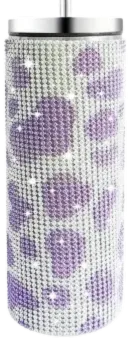 Limited Edition!  20 oz Rhinestone Tumbler with Straw