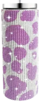 Limited Edition!  20 oz Rhinestone Tumbler with Straw