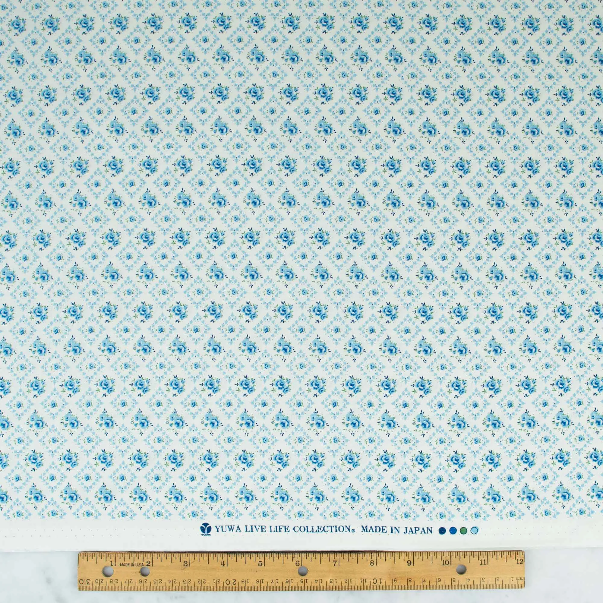 Live Life Collection - Sweet Rose Pattern - Blue