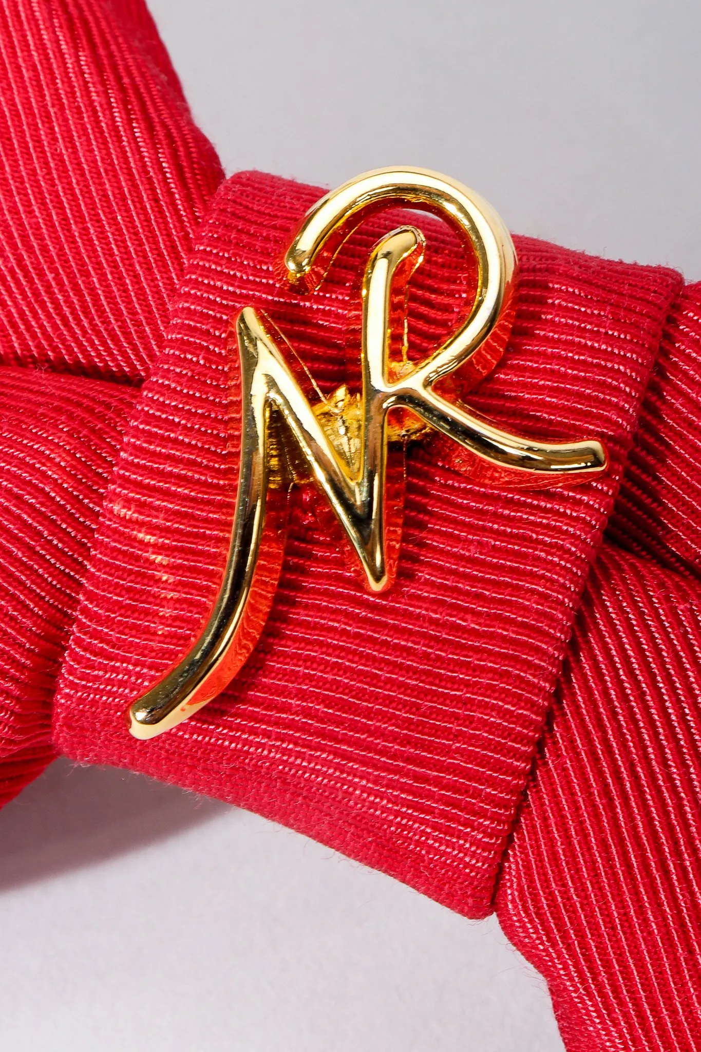 Logo Ribbon Bow Barrette