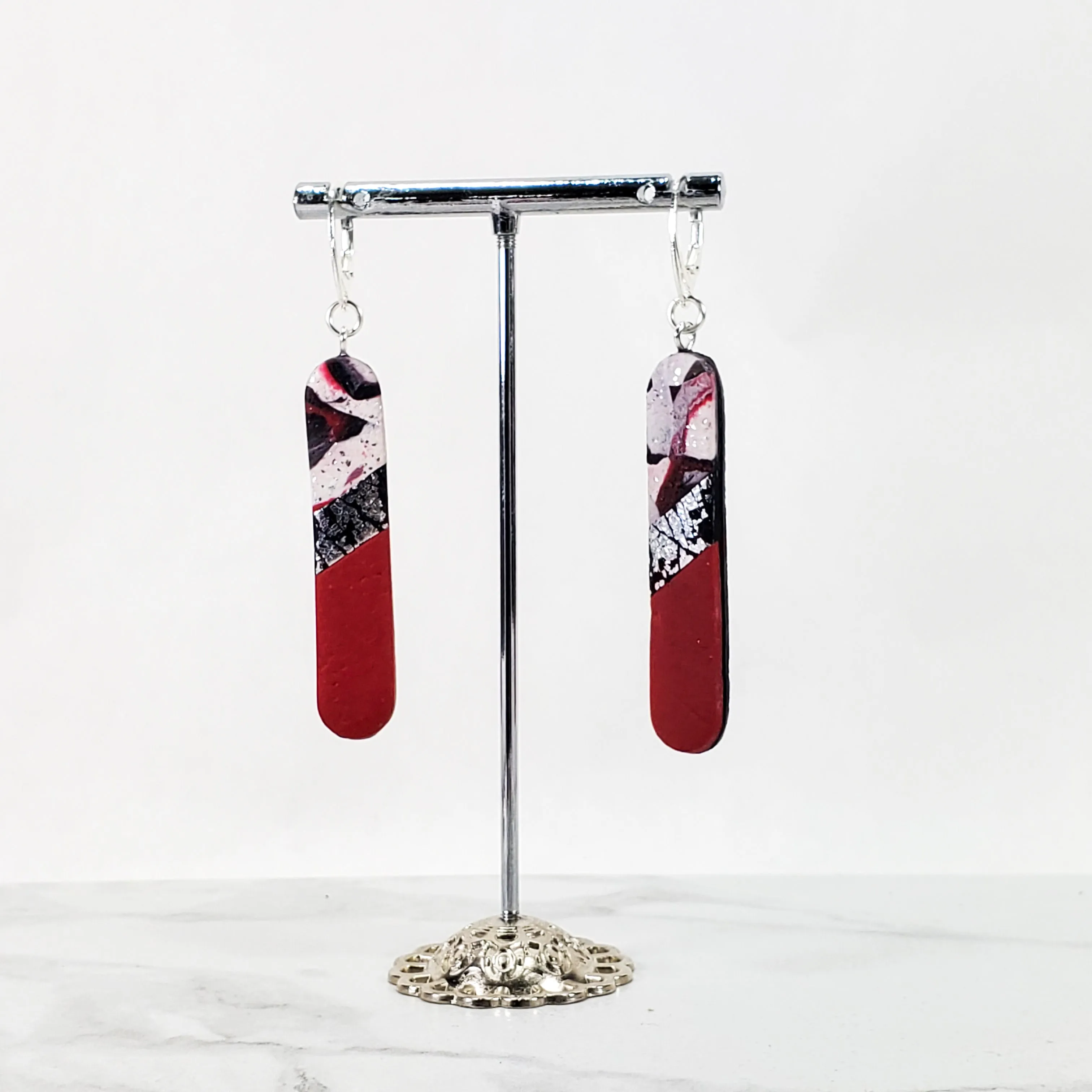 Long Tab Dangle Earring - Scarlett