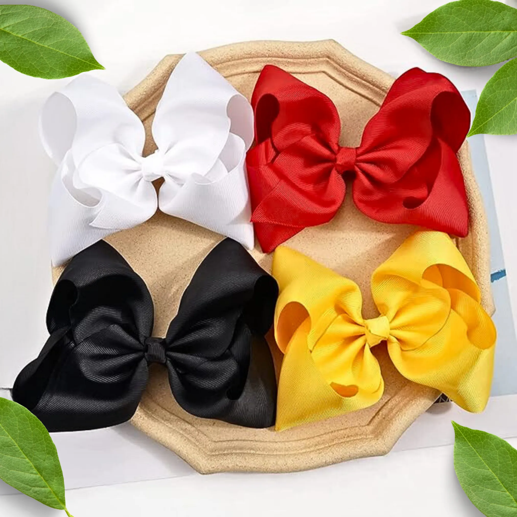 Magenta Pink Grosgrain Ribbon Hair Bow