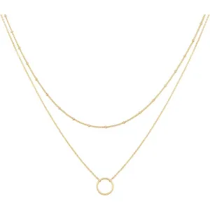 MEVECCO Layered Heart Necklace Pendant Handmade 18k Gold Plated Dainty Gold Choker Arrow Bar Layering Long Necklace for Women | Multiple Colors and Sizes