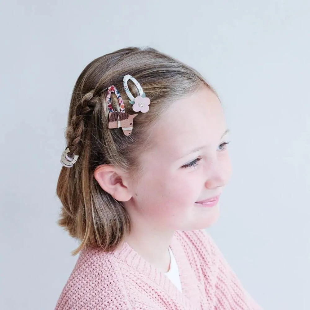 Mimi & Lula Horse & Flower Hair Clips