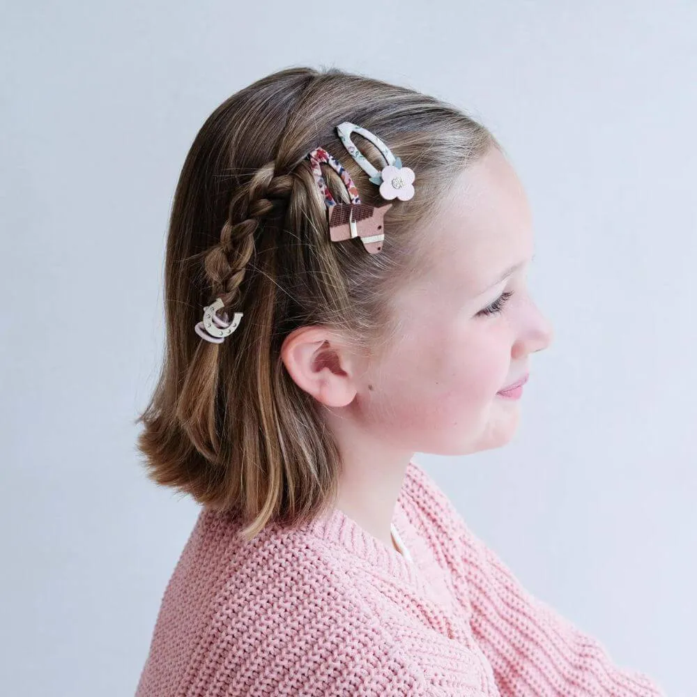 Mimi & Lula Horse & Flower Hair Clips