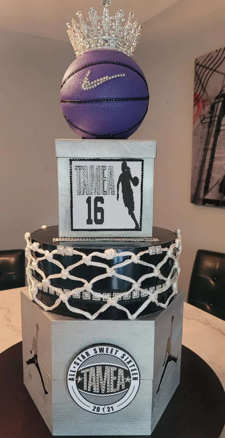 Money Cardbox Centerpiece - Sweet 16