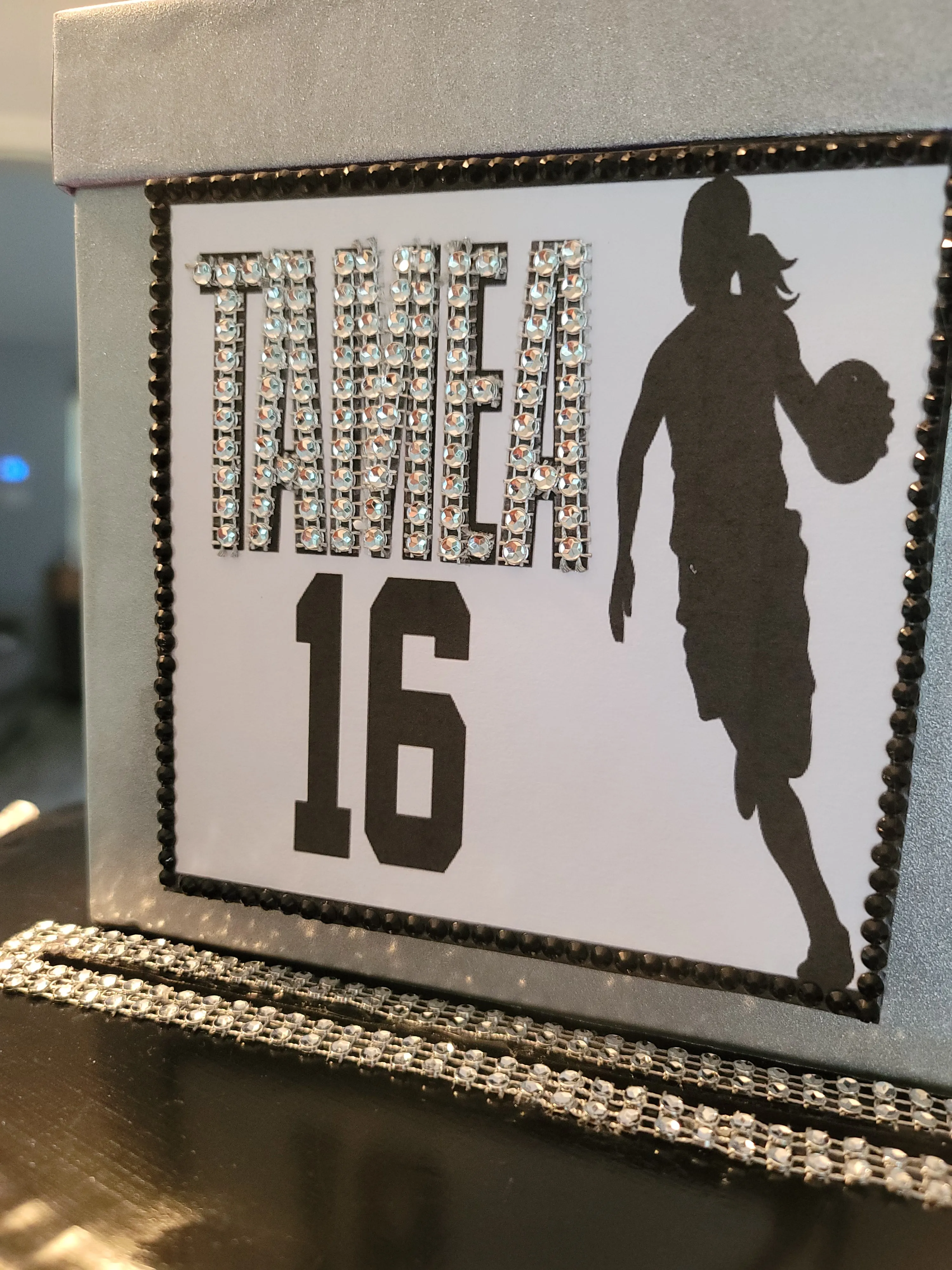 Money Cardbox Centerpiece - Sweet 16