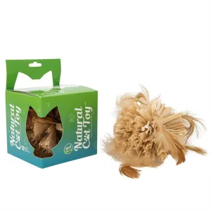 Natural Cat Toy Corn Feather Ball