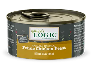 Nature's Logic Chicken Meal Feast 156g Canned Cat Food