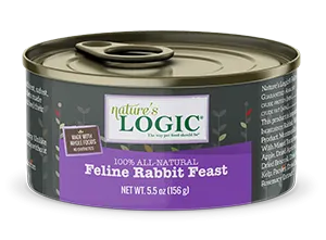 Nature's Logic Rabbit Meal Feast 156g Canned Cat Food