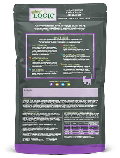 Nature's Logic Rabbit Meal Feast 1.81kg Dry Cat Food