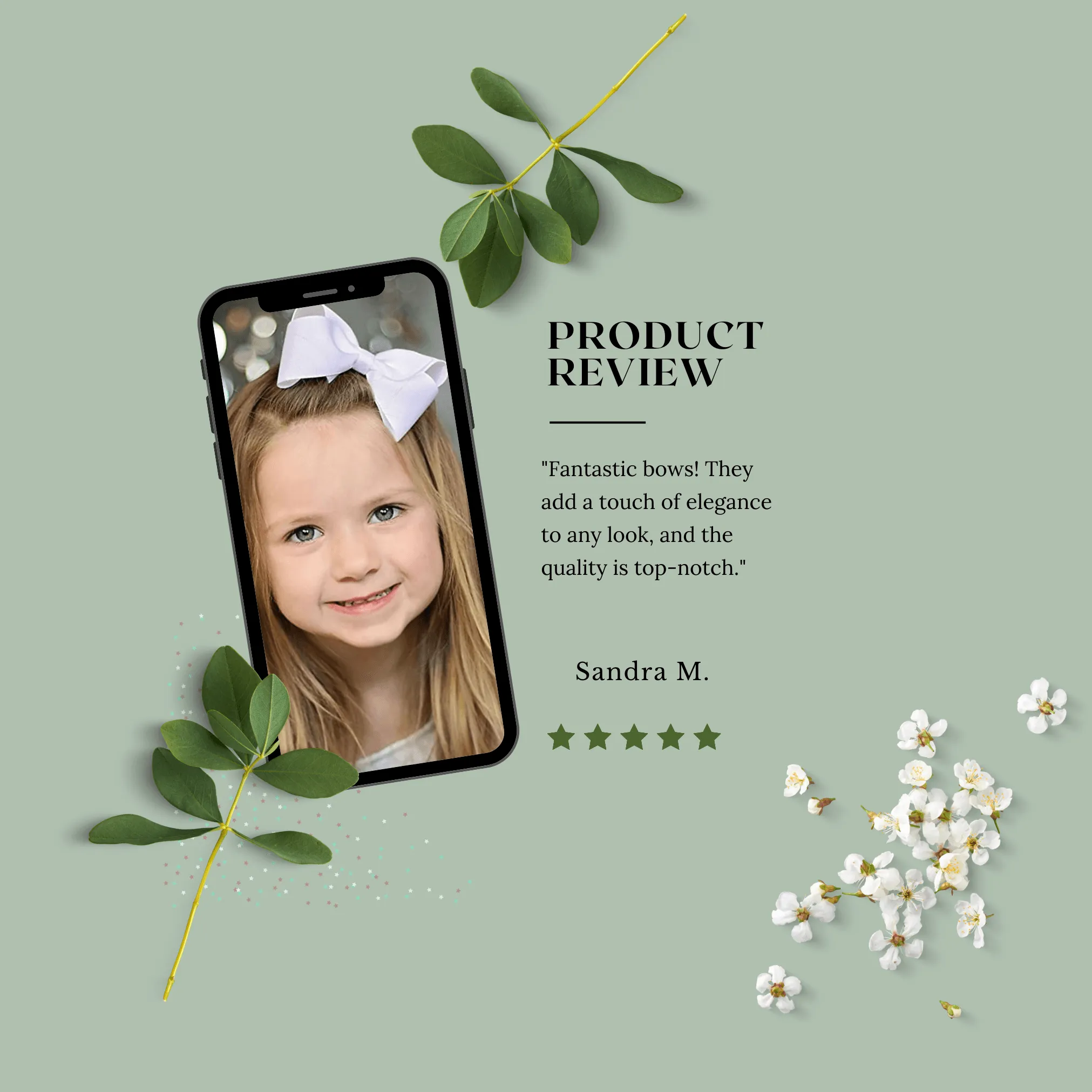 Navy Grosgrain Ribbon Hair Bow