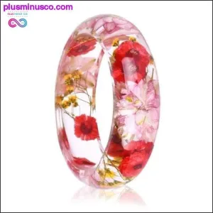 New Dried Flower Resin Bracelet Bangle Inside Best Gifts for