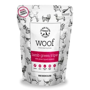 NZ Natural Pet Food Co -Freeze Dried-  Treats - Woof -  Lamb Green Tripe 40g