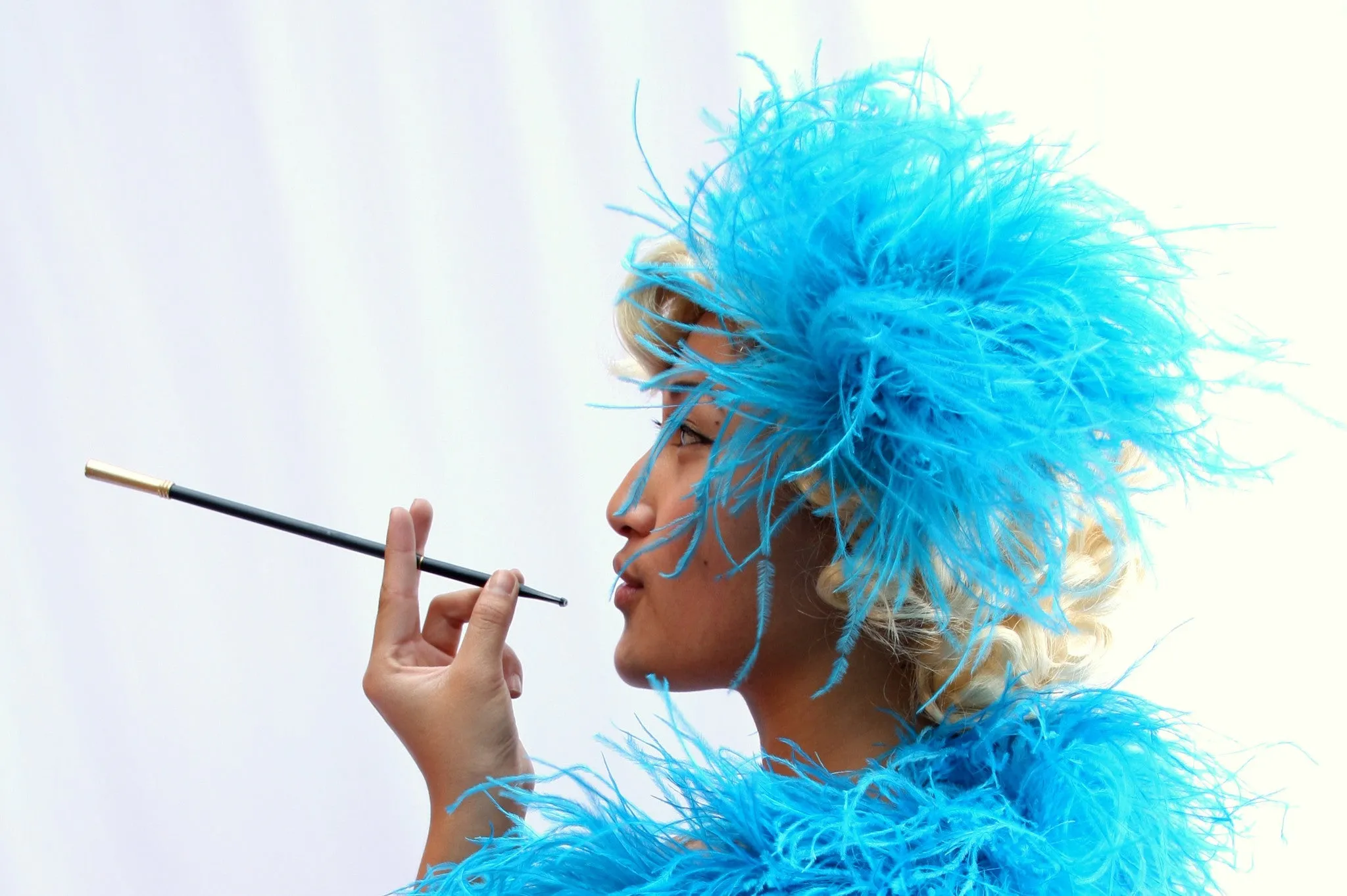 Ostrich Feather Hairclip