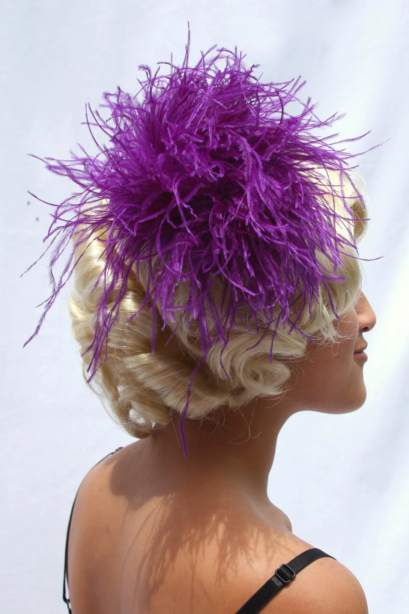 Ostrich Feather Hairclip