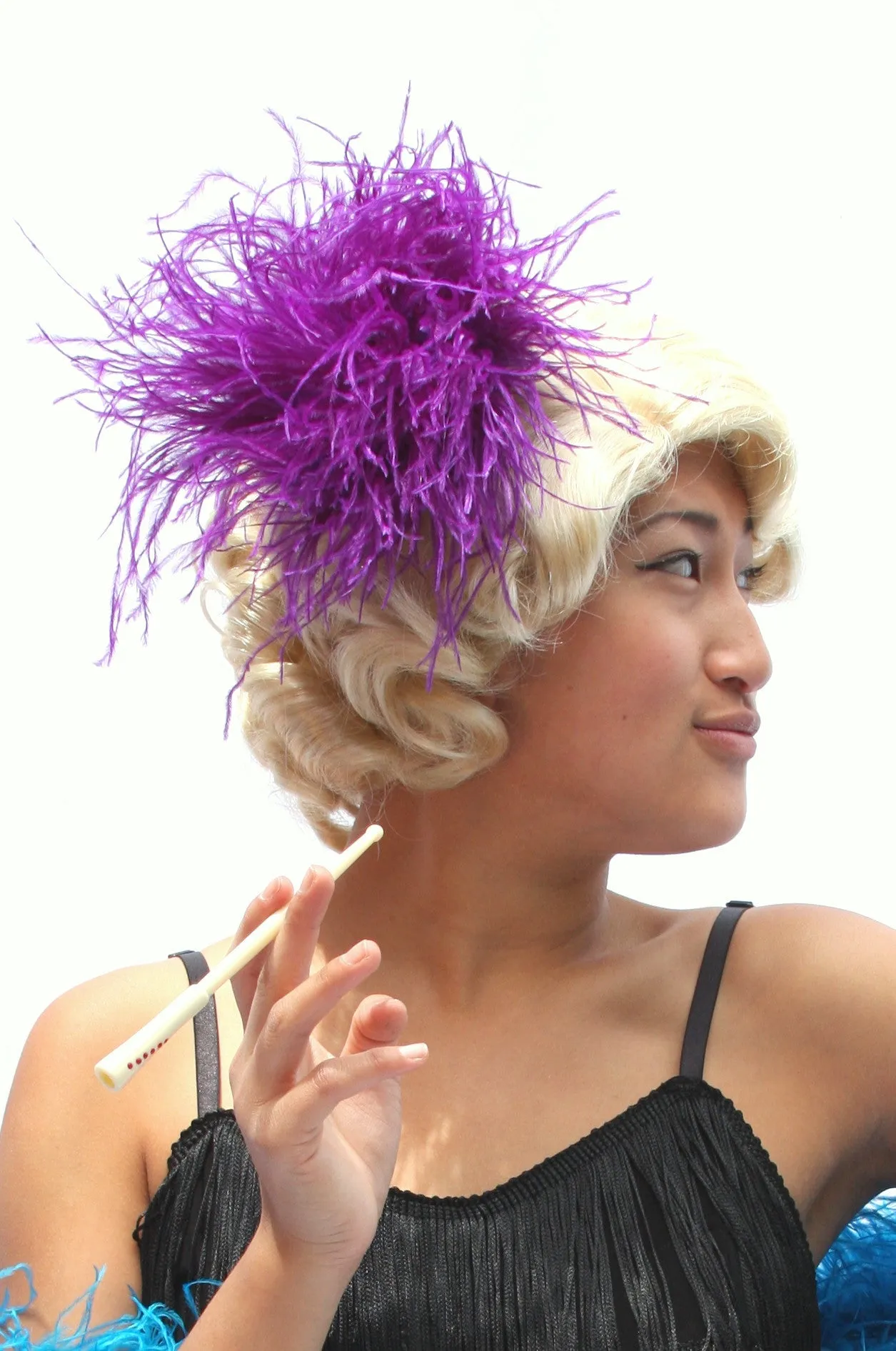 Ostrich Feather Hairclip