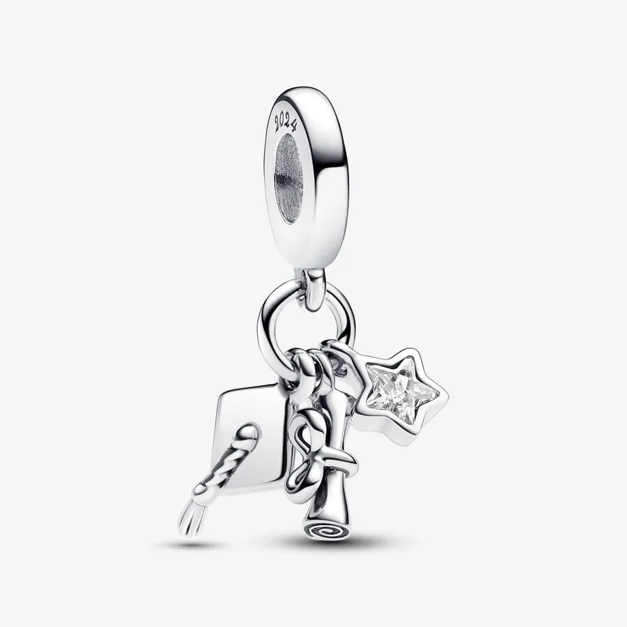 Pandora 2024 Graduation Triple Dangle Charm