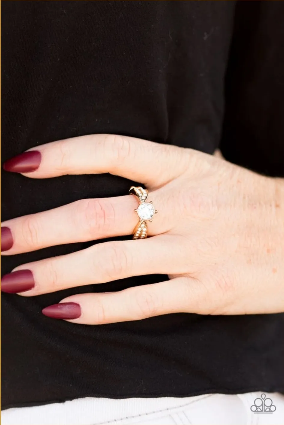 Paparazzi All FUNDS and Games - Rhinestone Ring