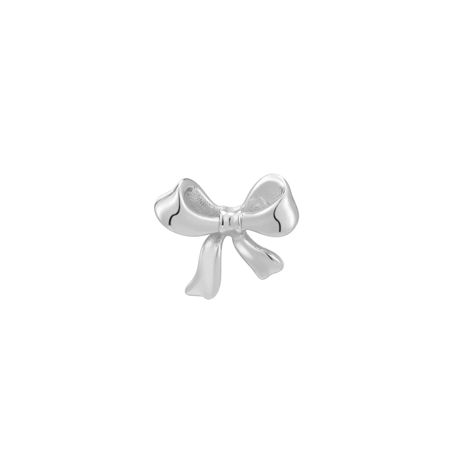 PENDIENTE PIERCING DE PLATA SWEET RIBBON