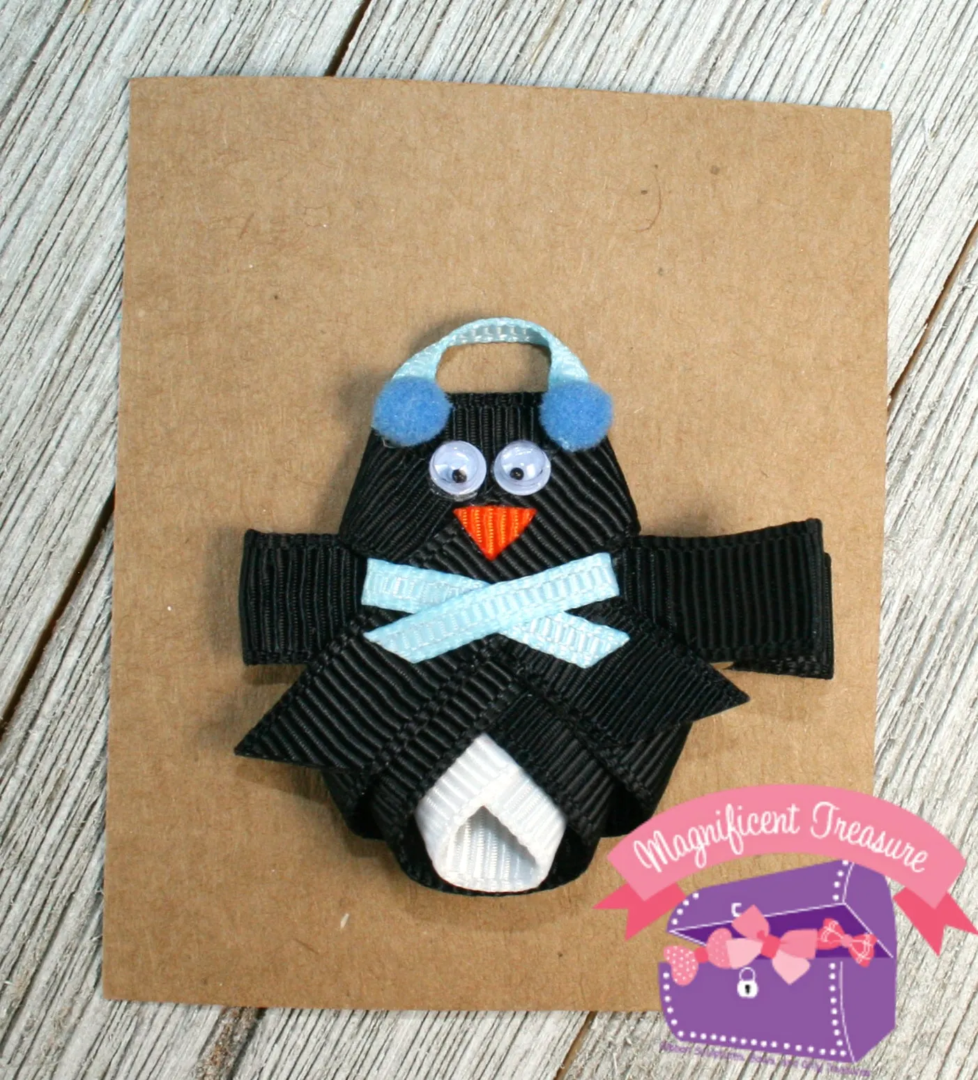 Penguin Hair Bow or Pin