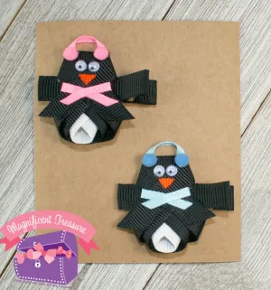 Penguin Hair Bow or Pin