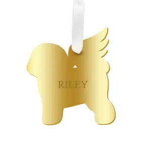 Personalized Angel Bichon Frise Ornament