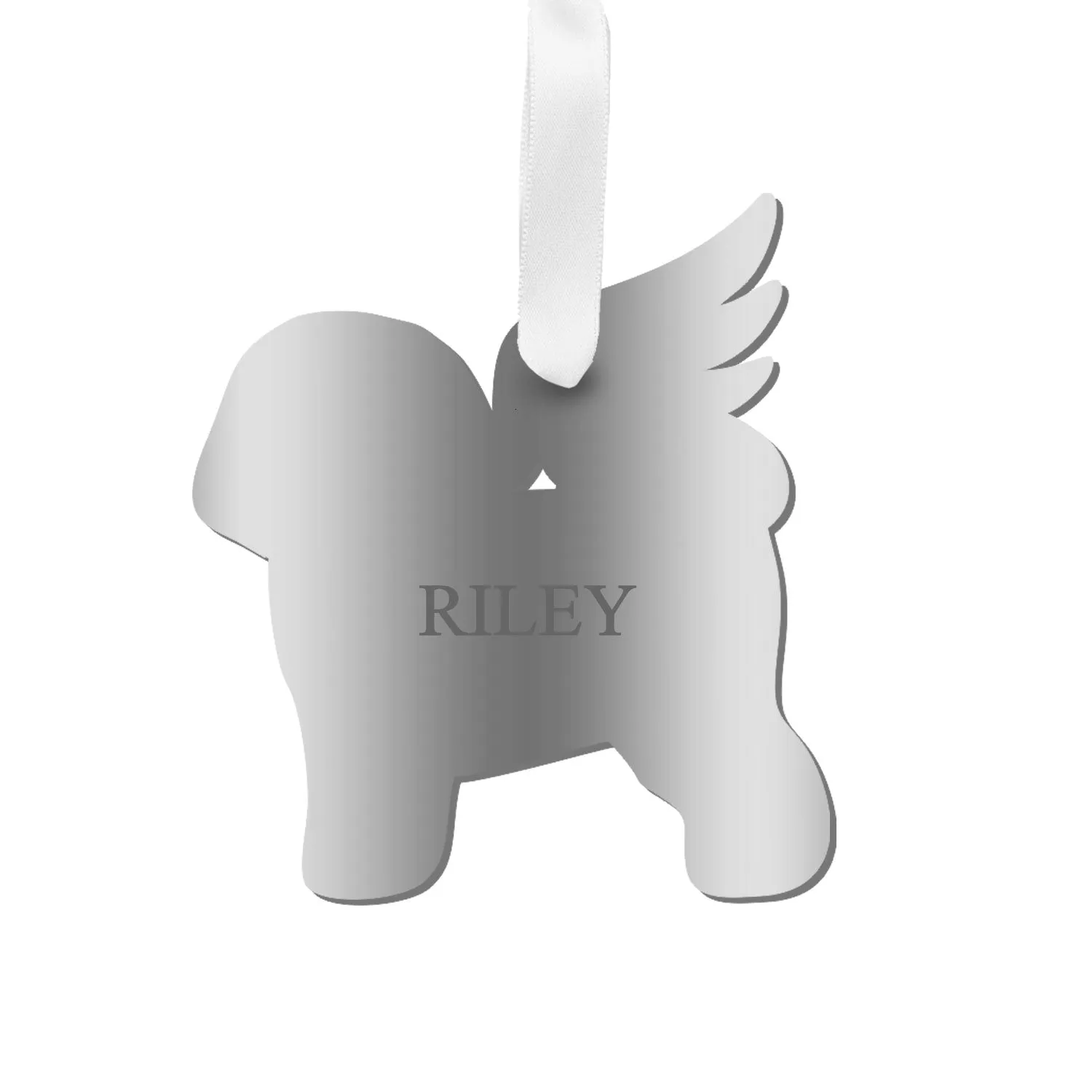 Personalized Angel Bichon Frise Ornament
