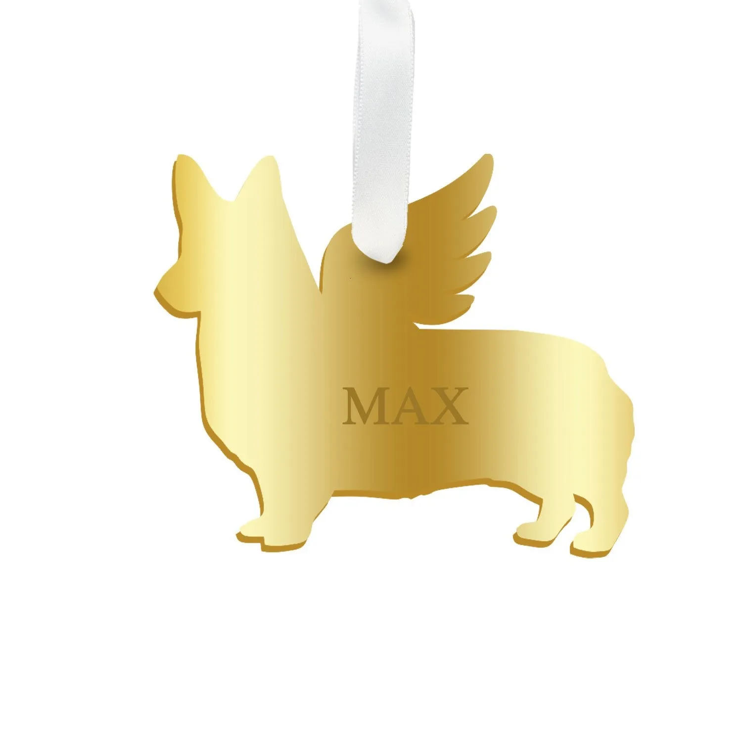 Personalized Angel Corgi Ornament - WS