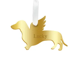 Personalized Angel Dachshund Ornament
