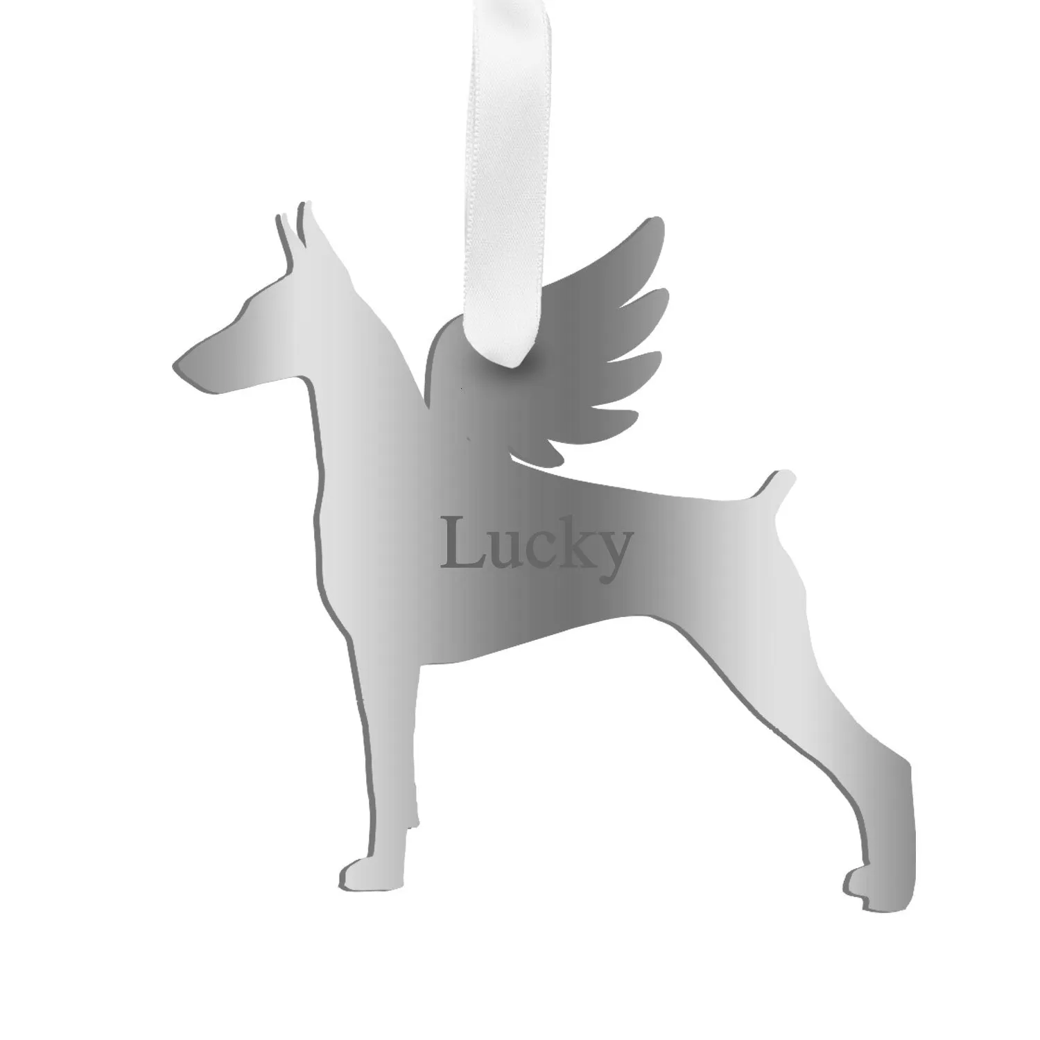 Personalized Angel Doberman Pinscher Ornament - WS