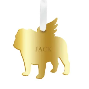 Personalized Angel English Bulldog Ornament - WS