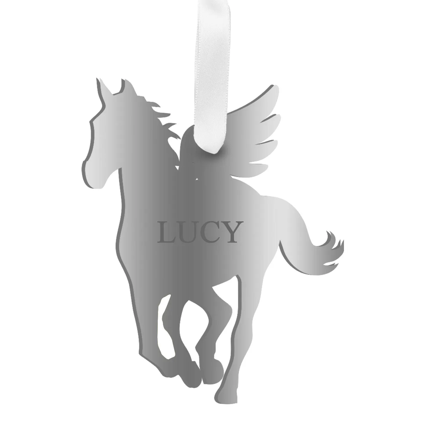 Personalized Angel Horse Ornament