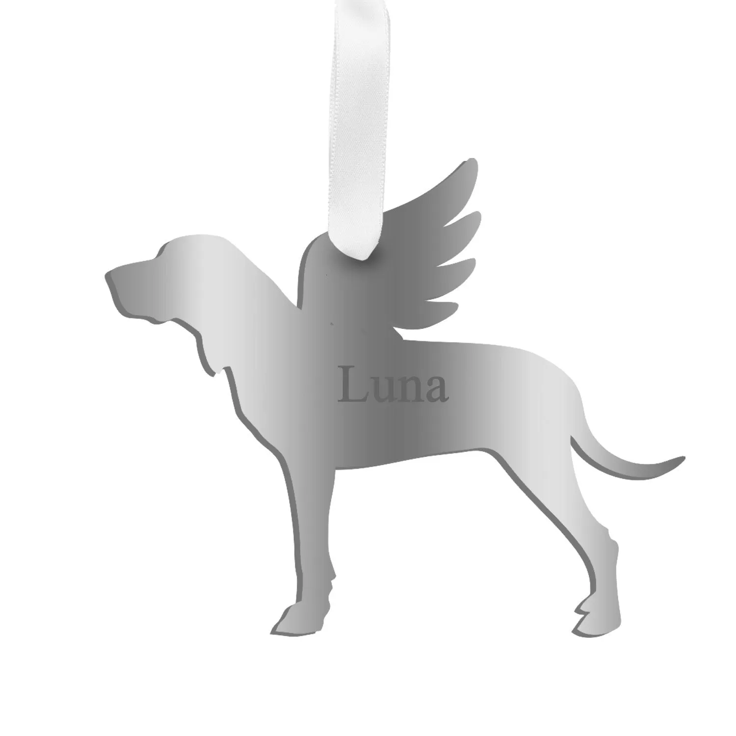 Personalized Angel Hound Ornament - WS