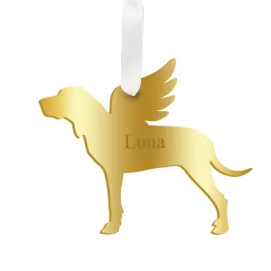 Personalized Angel Hound Ornament - WS
