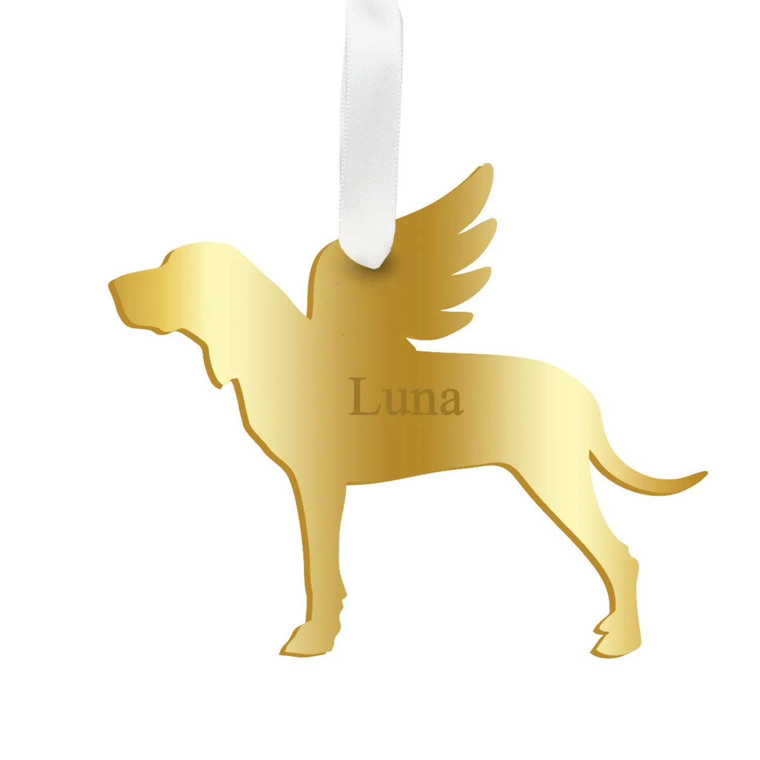 Personalized Angel Hound Ornament