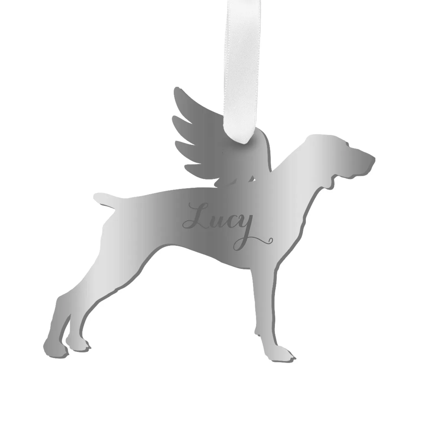 Personalized Angel Pointer Ornament - WS