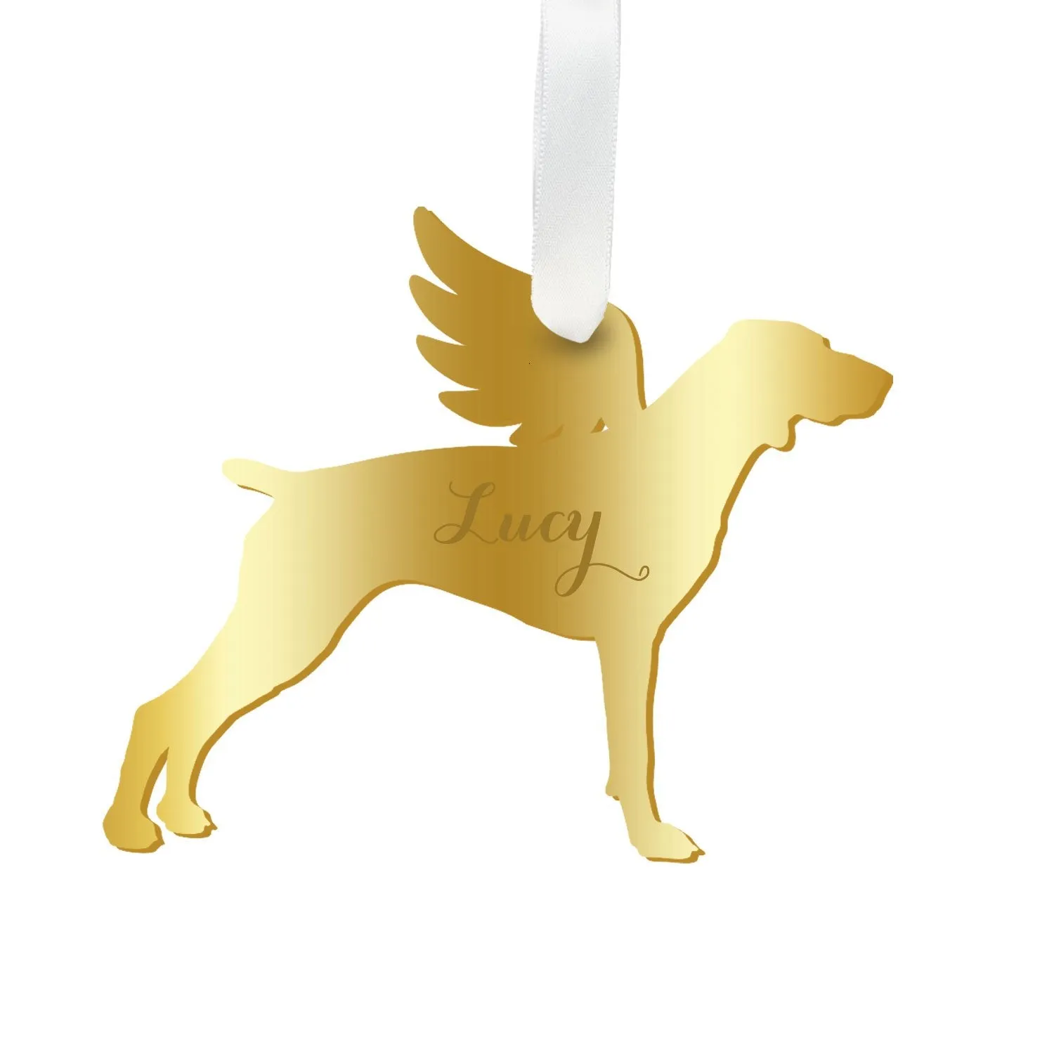 Personalized Angel Pointer Ornament - WS