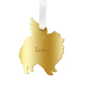 Personalized Angel Pomeranian Ornament - WS